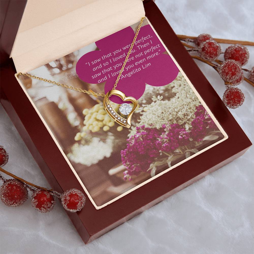 Ike Mens Production;love Quote Jewelry Forever Love Necklace