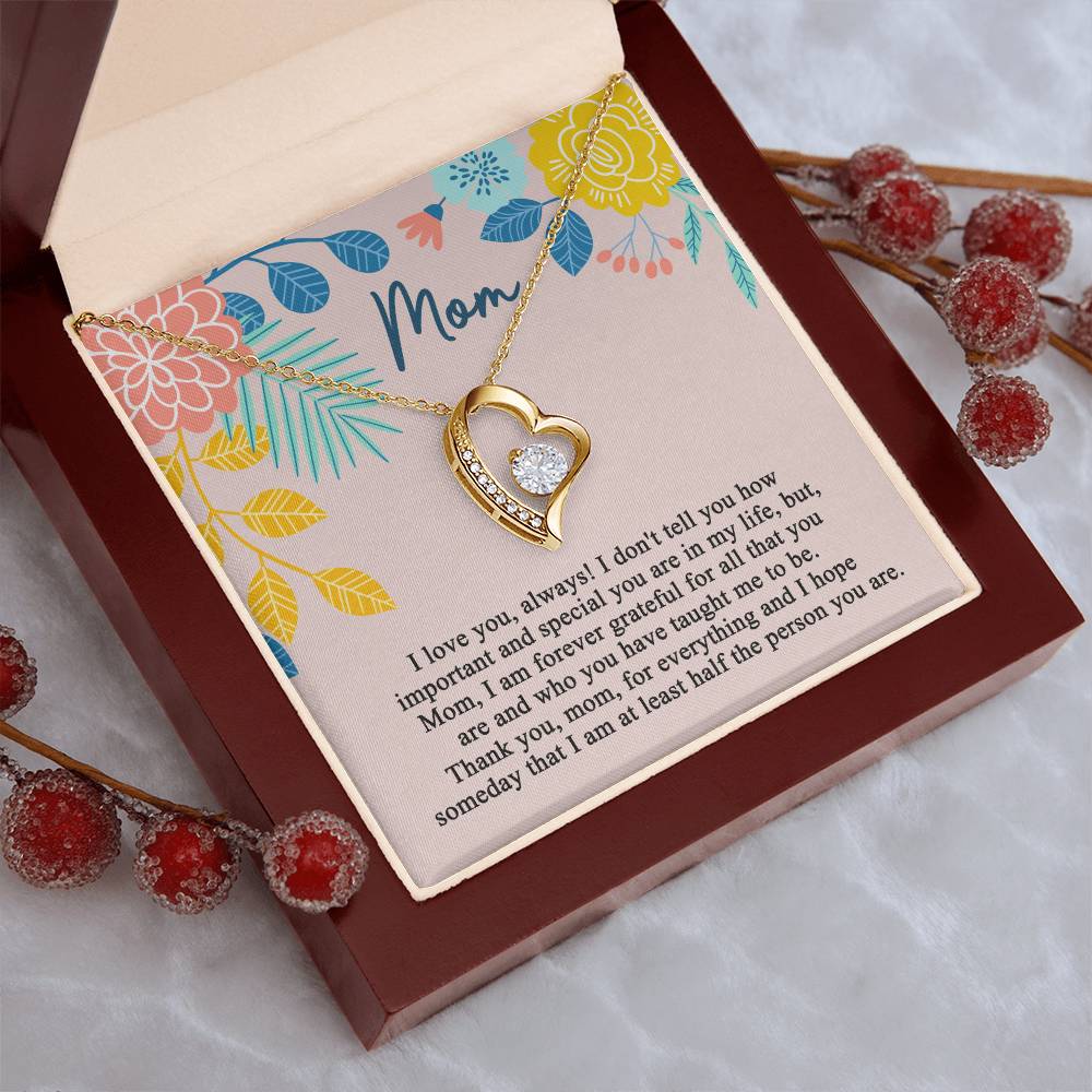 Mother's Day Gift Necklace For Mom Mother's Day Necklace Best Gift For Mom Mother's Day Necklace 1 Forever Love Necklace