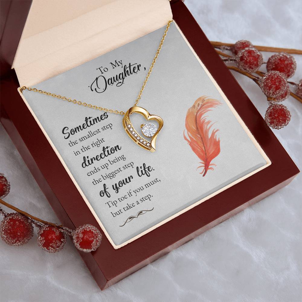 To My Daughter Beautiful Chapters Forever Love Necklace Daughter Necklace Gift For Daughter Xmas Christmas Daughter Gift From Mom 1 Forever Love Necklace