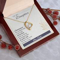 To My Daughter Love Your Dad A Prayer For My Daughter Father To Daughter Birthday Gift Forever Love Necklace