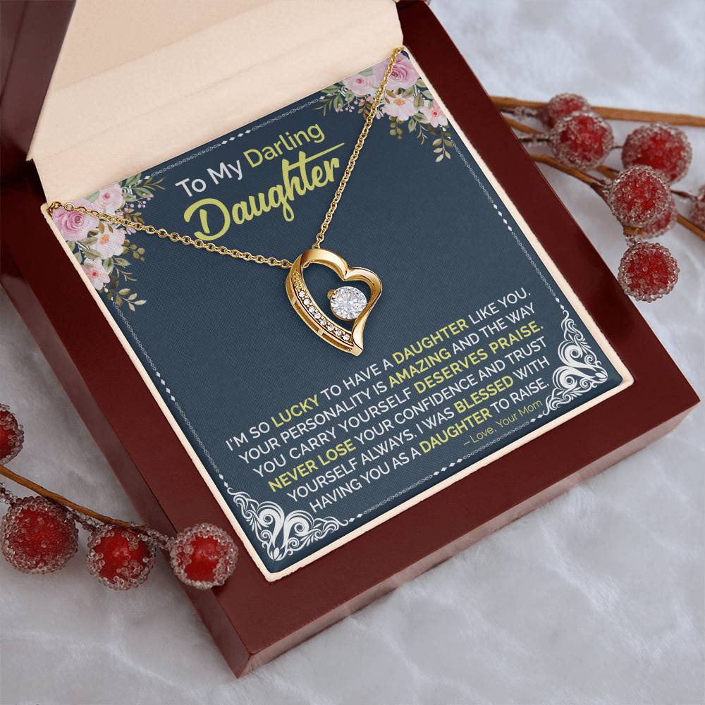 Mom To Daughter Forever Love Necklace