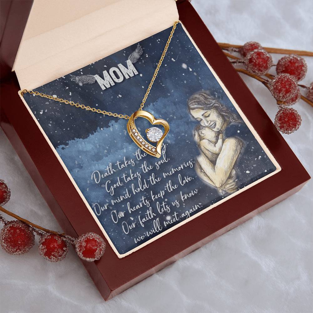 Love You Mom Forever Love Necklace