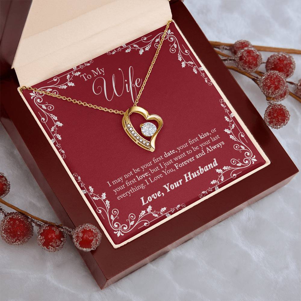 To My Wife I Love You Forever And Always From Husband Gift Necklace Forever Love Necklace