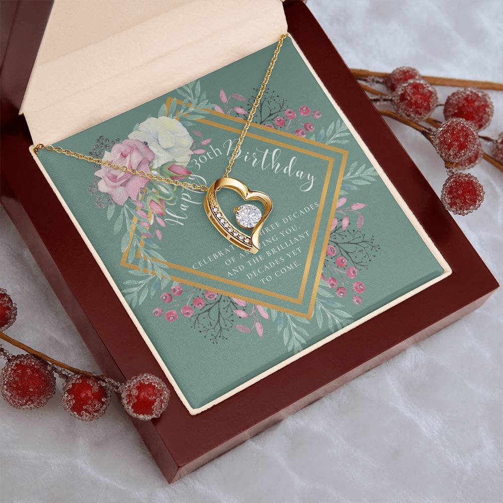 Mom To Daughter Necklace Meaningful Necklace For Daughter - 30Th Birthday Gifts For Women - 30 Years Old - 30Th Birthday Gift Necklace Forever Love Necklace
