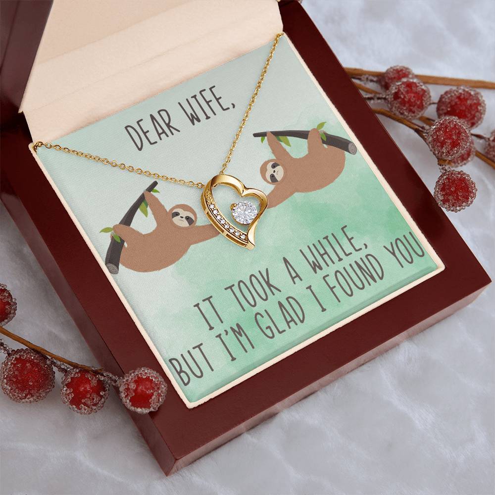 I'm Glad I Found You Forever Love Necklace
