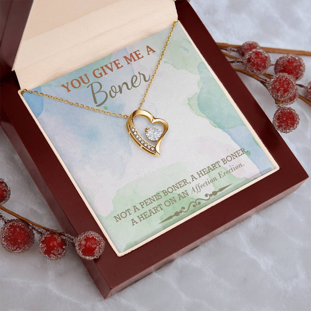 Almost Gone You Give Me A Boner Necklace Funny Gag Gifts For My Soulmate Funny Christmas Gifts Gag Gift For Her Unique Funny Birthday Gifts For Her Forever Love Necklace