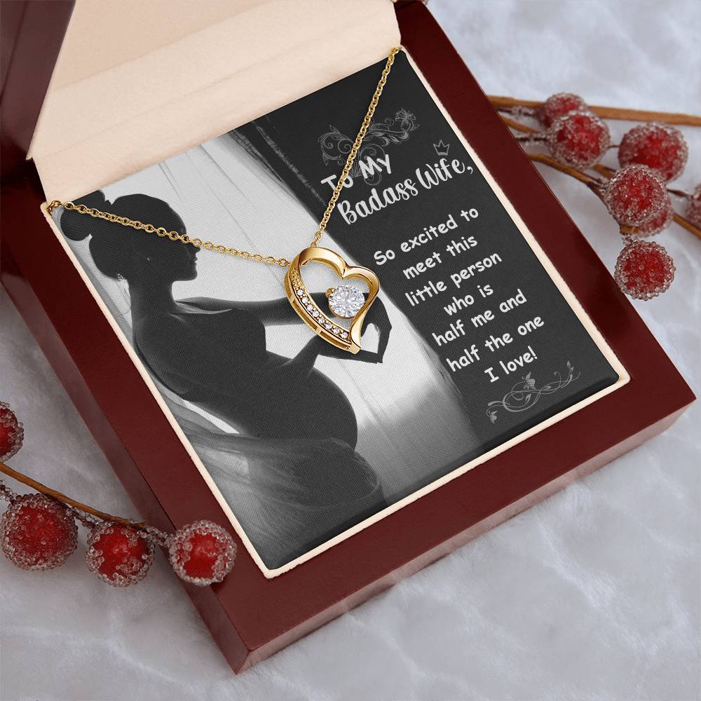 To My Badass Wife 2 Forever Love Necklace