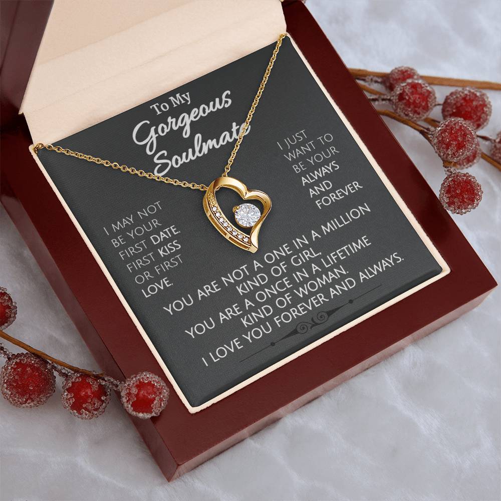 Stunning Necklace To My Gorgeous Soulmate 1 Forever Love Necklace