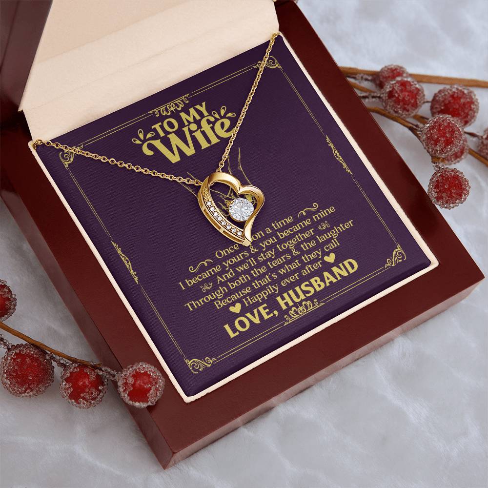 To My Wife- Happily Ever After Forever Love Necklace