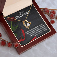 To My Girlfriend Necklace For Girlfriend Girlfriend Jewelry Anniversary Gift For Girlfriend Girlfriend Gift. Forever Love Necklace