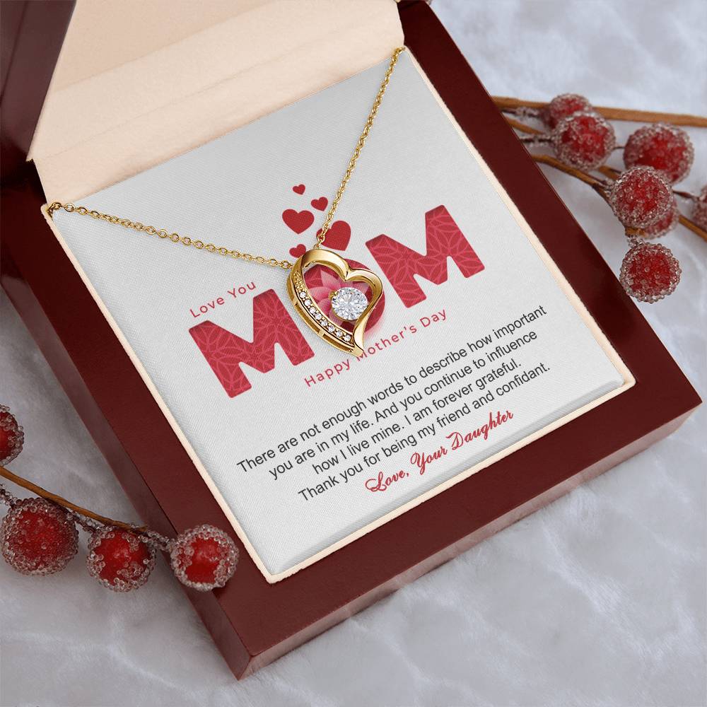 Thank You For Being My Friend And Confidant Mother - Necklace Forever Love Necklace