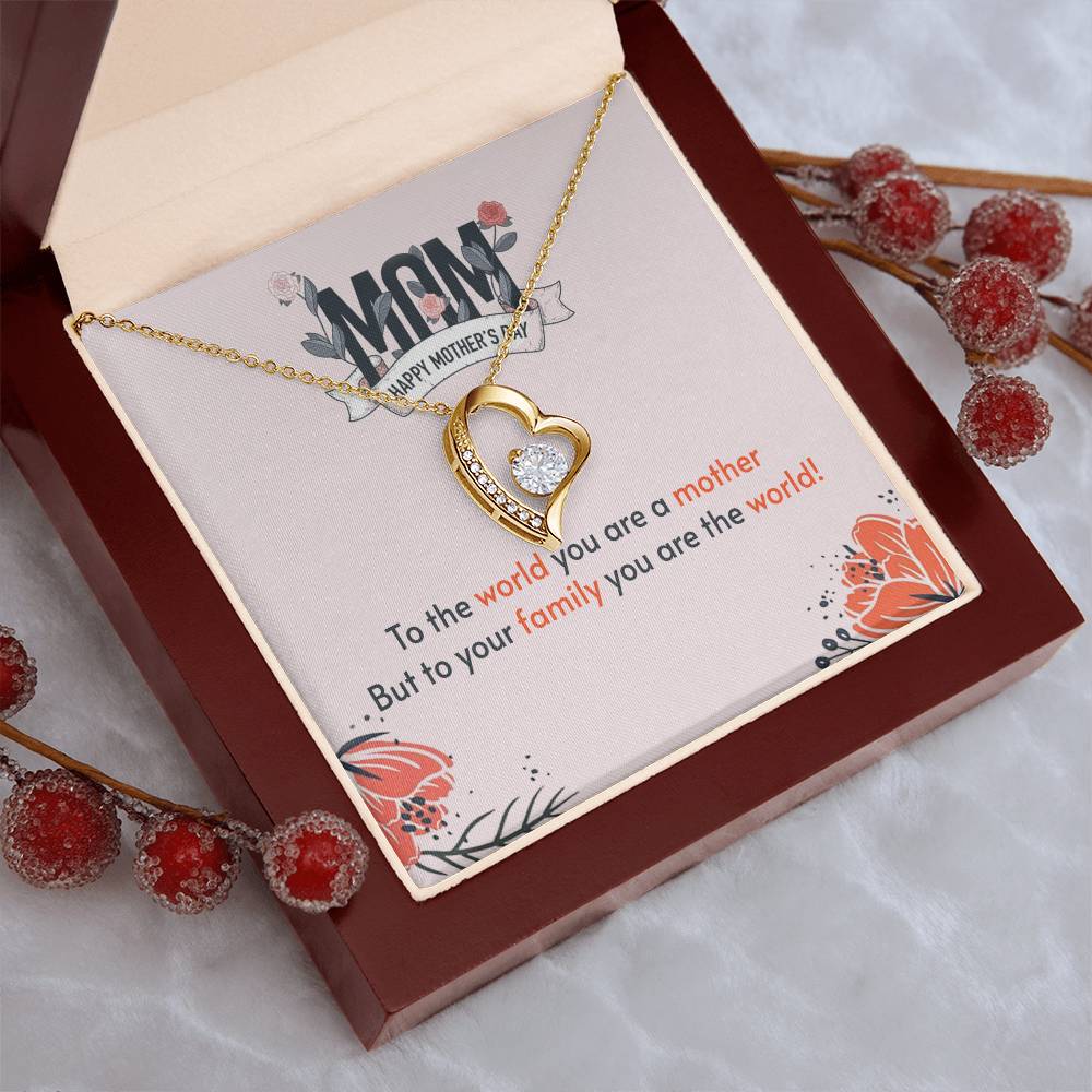 To My Mom Mother Necklace Gift For Mother Xmas Christmas Customize Gift To My Mom 4 1 Forever Love Necklace