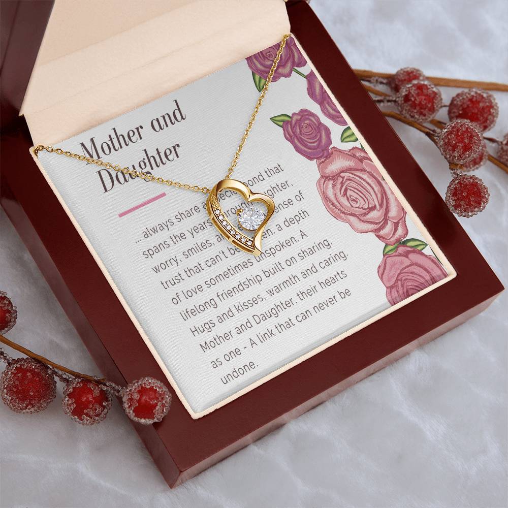Mother And Daughter Necklace Mom Gift Mother Jewelry Daughter Gift Daughter Birthday Gift Mothers Day Mother To Daughter Birthday Gift Forever Love Necklace