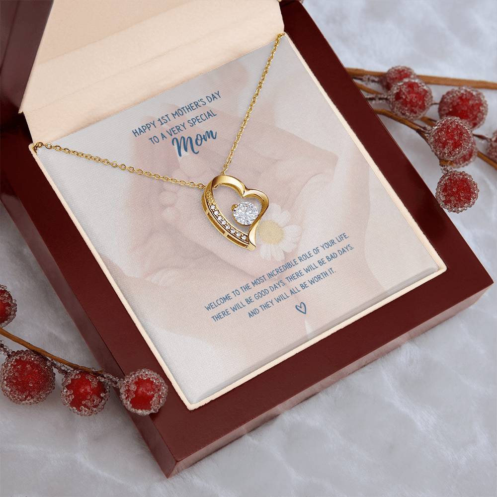 Forever Love Necklace First Mother's Day Daisy Forever Love Necklace
