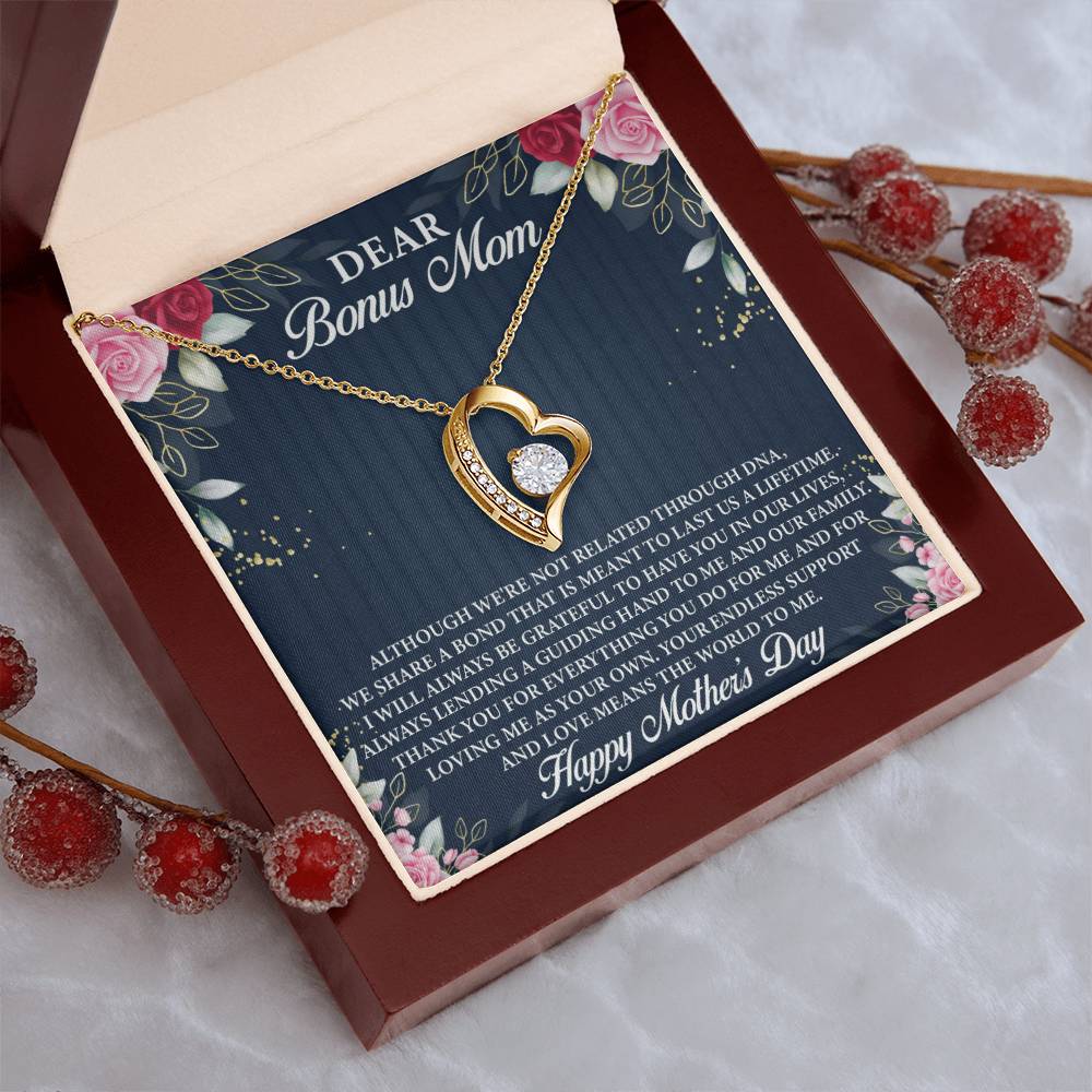 Dear Bonus Mom Forever Love Necklace