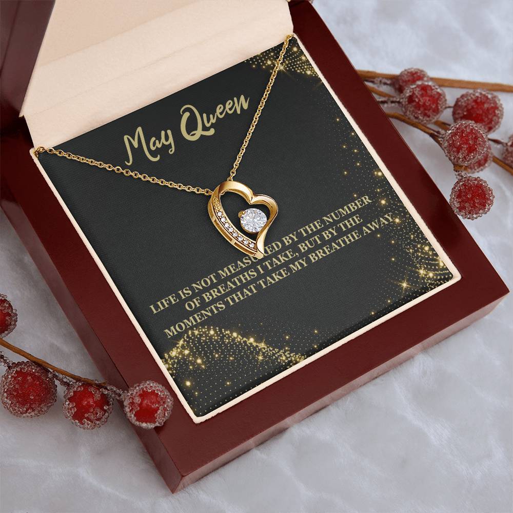 Born May Birthday Gift 4 Forever Love Necklace