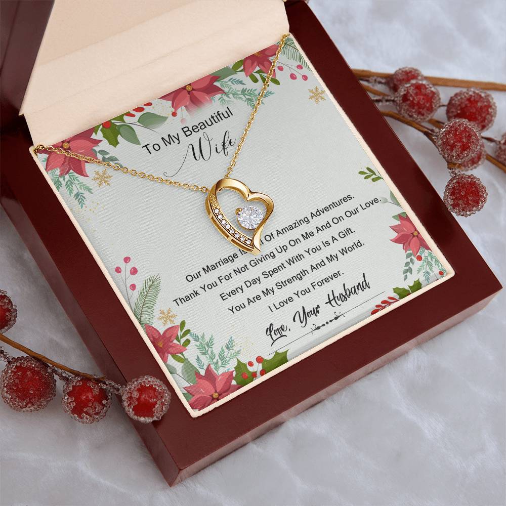 To My Wife 1 Forever Love Necklace