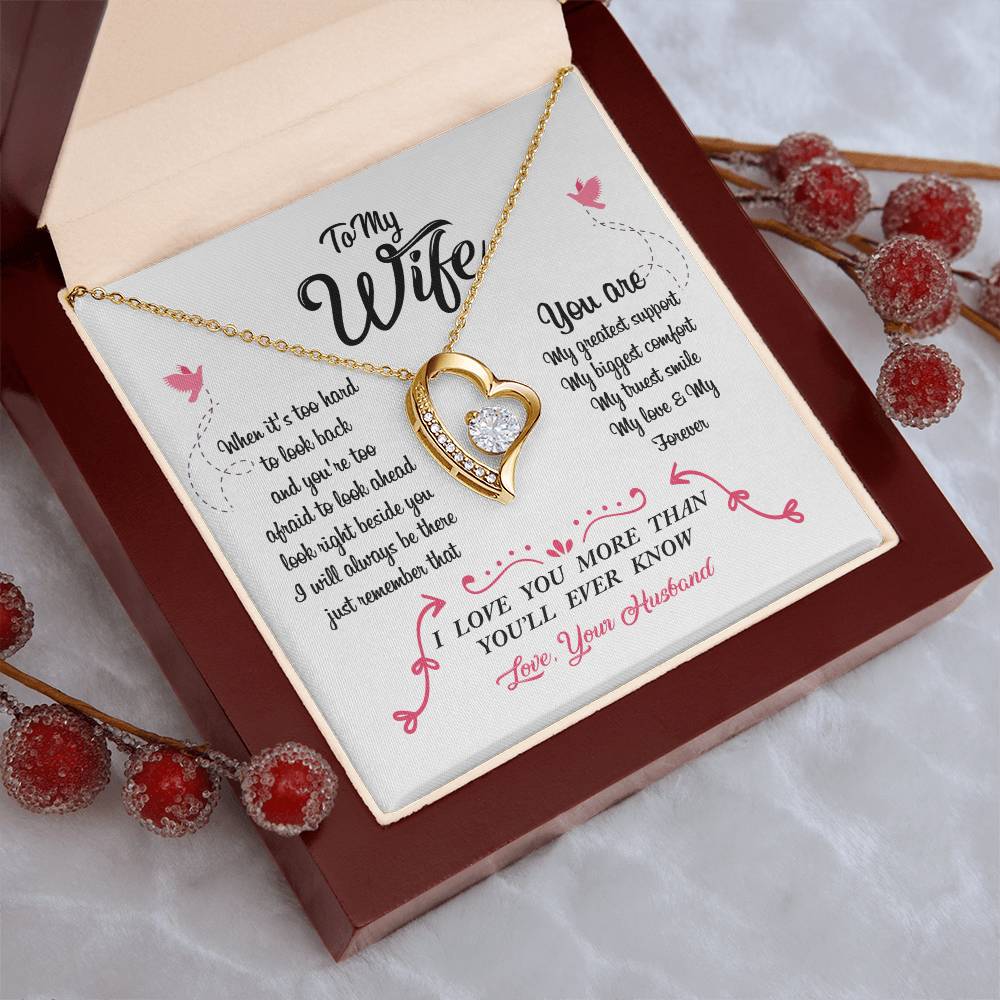 To My Wife You Are My Greatest Support Forever Love Necklace