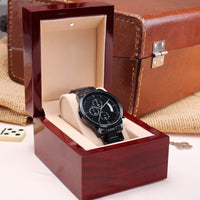 To My Grandson - You Will Never Lose - Best Gifts For Grandson - Chronograph Watch Engraving Chronograph Watch