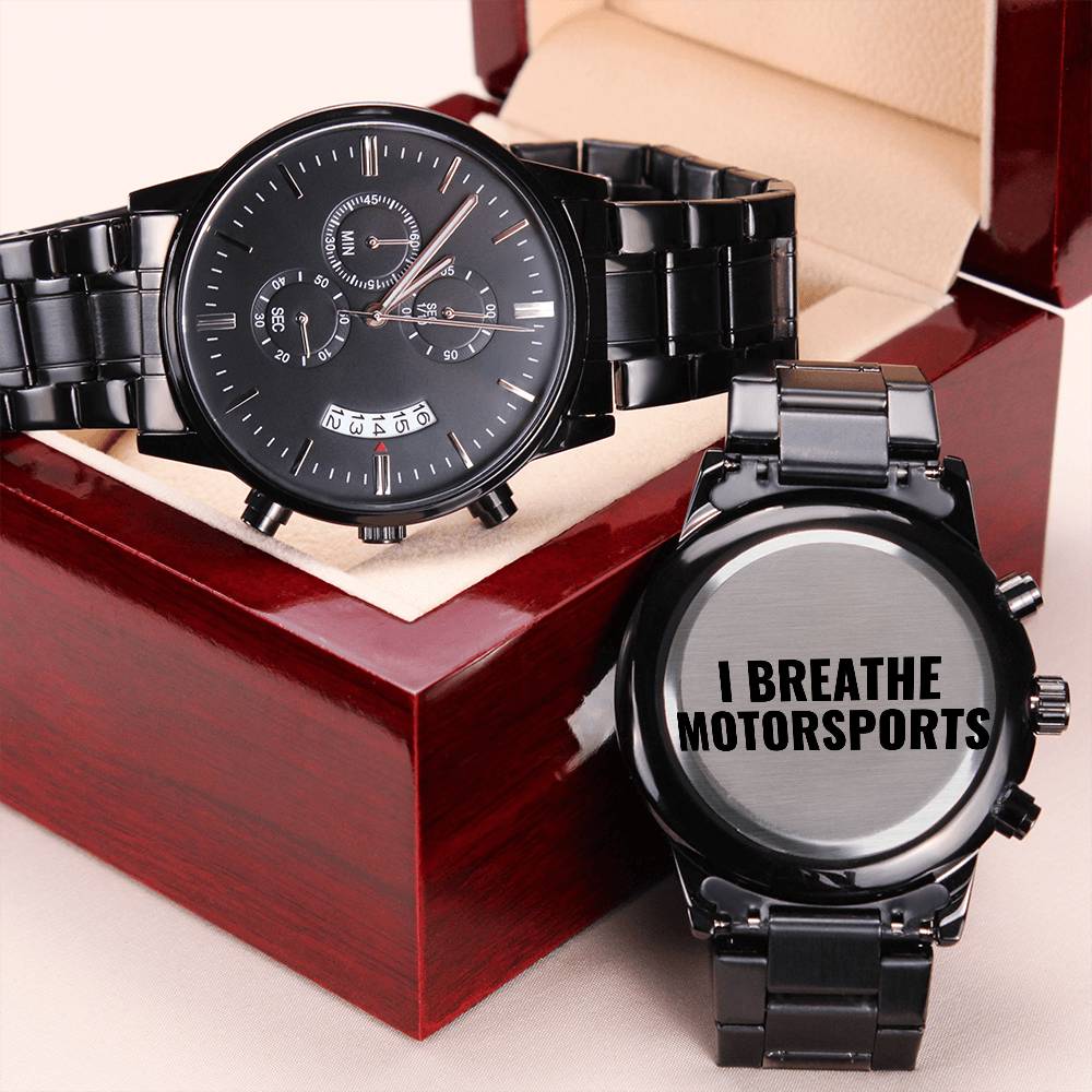 Motorsports Watch Engraving Chronograph Watch