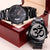 Om Engraved Watch Black Chronograph Watch Gift For Yoga Lover Yoga Gift Yogi Gift Yogi Birthday Gift Meditation Watch Engraving Chronograph Watch