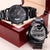 My Heart Belongs To A Firefighter Watch Engraving Chronograph Watch