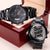 Engraved Luxury Watch Gift - Best Father Ever Engraving Chronograph Watch