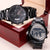 Engraved Watch Gift For Dad Father’s Day Gift For Daddy Birthday Gift For Dad Engraved Watch For Him Father Gift From Daughter And Son Papa Bear Engraving Chronograph Watch