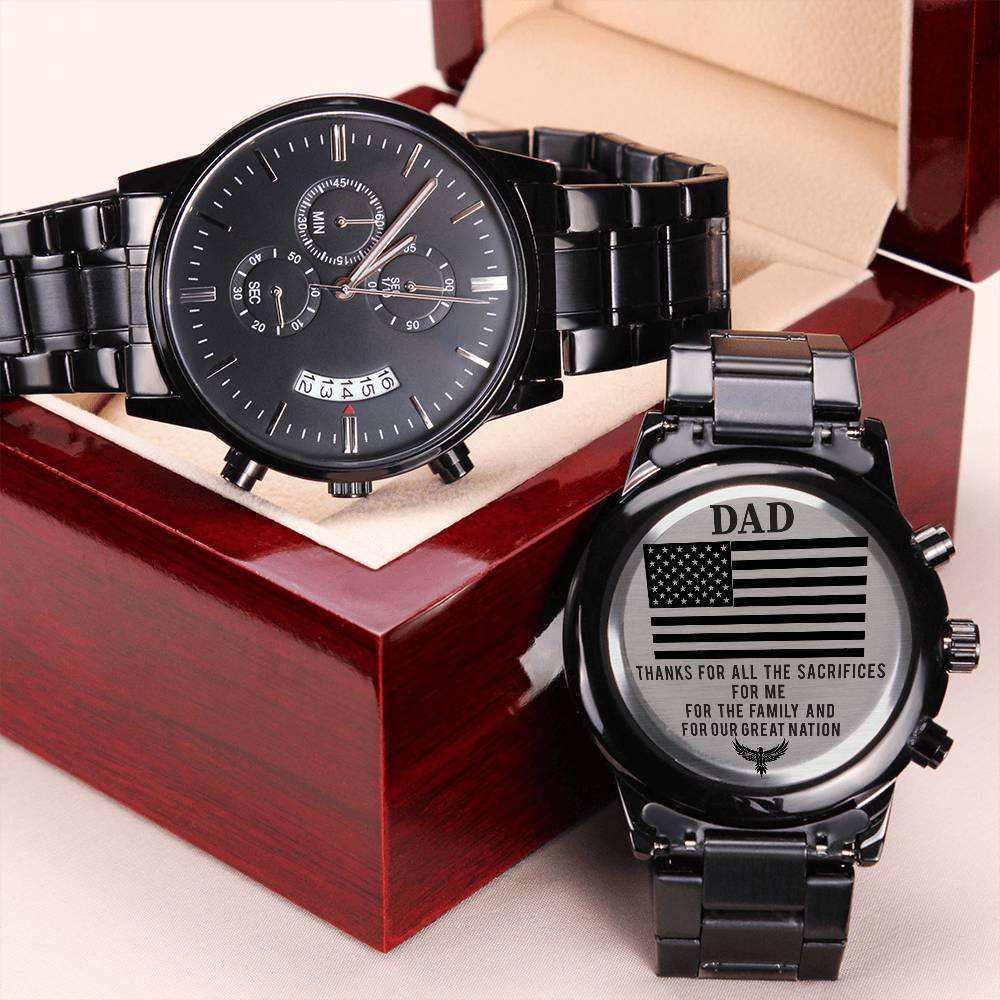 Luxury Watch Gift For Your Dad ❤️ Engraving Chronograph Watch
