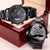 Best Dad Ever 2 Engraving Chronograph Watch