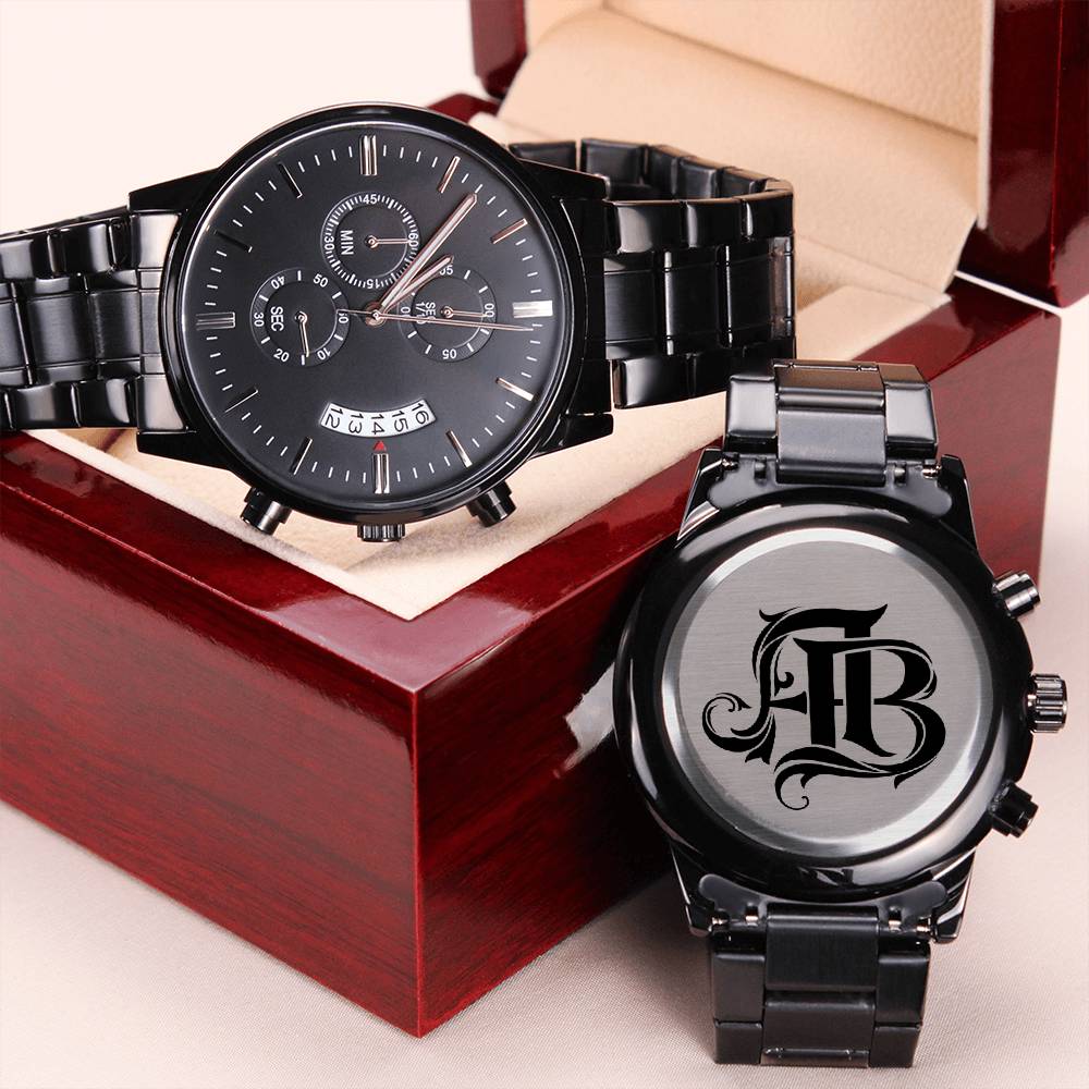 Ab Monogram Watch Engraved Classic Watch Engraved Watch Mens Custom Wa ...
