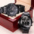 I'm Not Step Dad I'm The Dad That Stepped Up Engraved Design Black Chronograph Watch Engraving Chronograph Watch