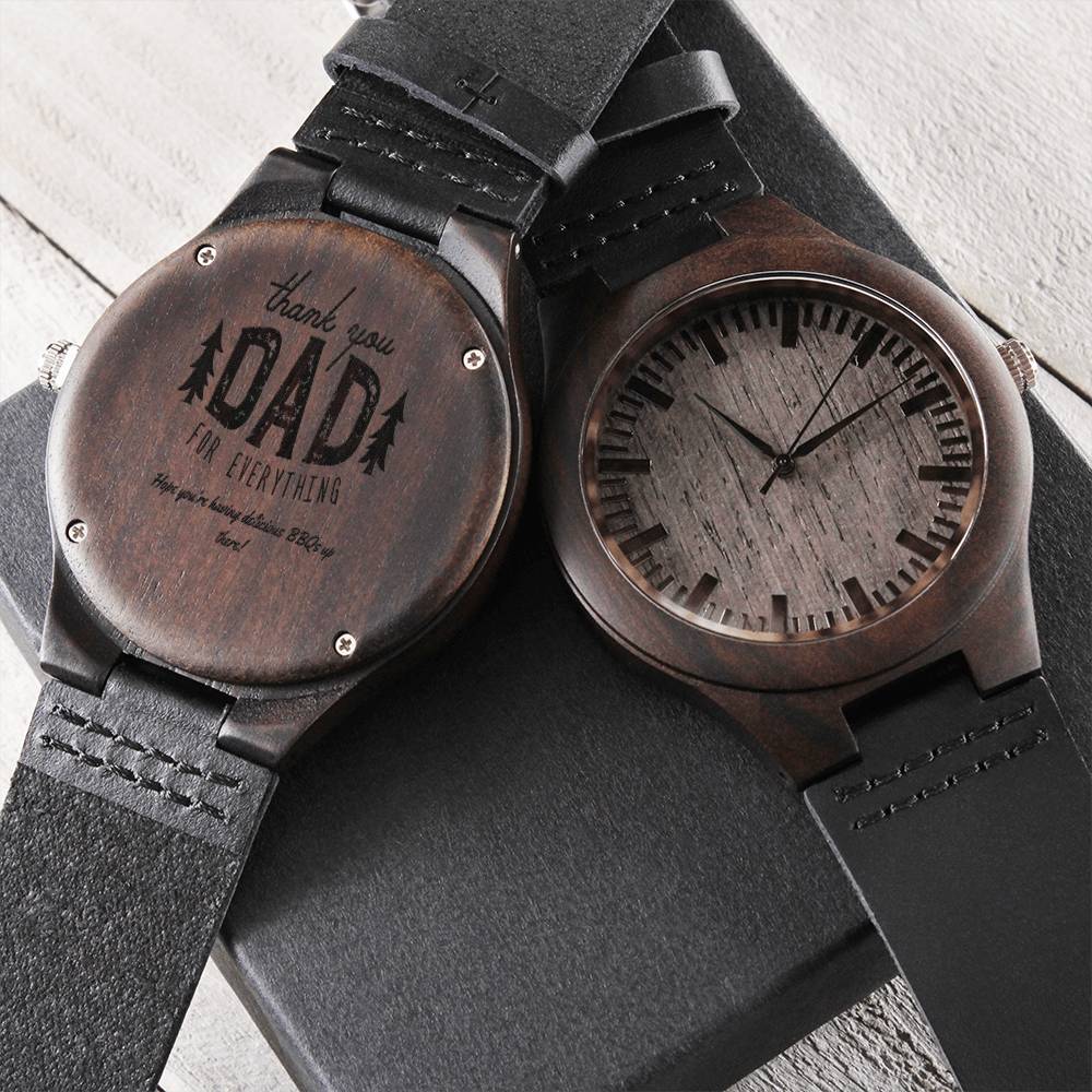 Dad Gift For Father Men&#39;s Watch Engraved Watch For Daddy From Daughter Personalized Watch Dad Gifts For Men Best Dad E Engraved Wooden Watch