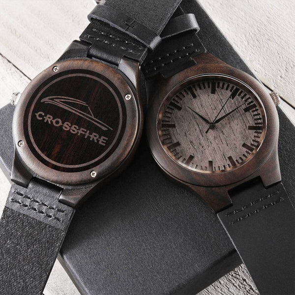 Car Lovers Chrysler Crossfire Coupe For Dad Or Husband Great Gift Engraved Wooden Watch