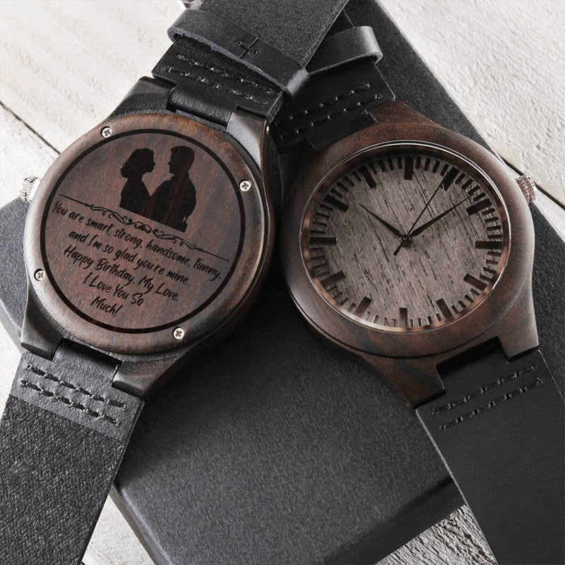 An Amazing Birthday Gift For Your Boyfriend - The Stunning Engraved Wooden Watch