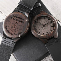 Grandma Grandson Gift Grandson Watch Gift From Grandma Grandson Birthday Gift Grandson Graduation Gift From Nana Fathe Engraved Wooden Watch