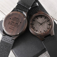 Personalized I Have A Hero I Call Him Daddy Watch Dad Gift Gift For Father Personalized Watch Dads Gifts Birthday Gift1 Engraved Wooden Watch
