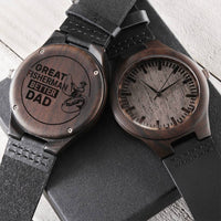 To My Fisher Dad - Better Dad Watch - Gift For Dad On Father's Day Father's Day Gift For Dad Dad Watch Thank You Dad U1 Engraved Wooden Watch