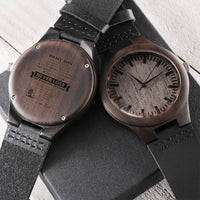 You'll Never Lose Customized Gift For Son1 Engraved Wooden Watch