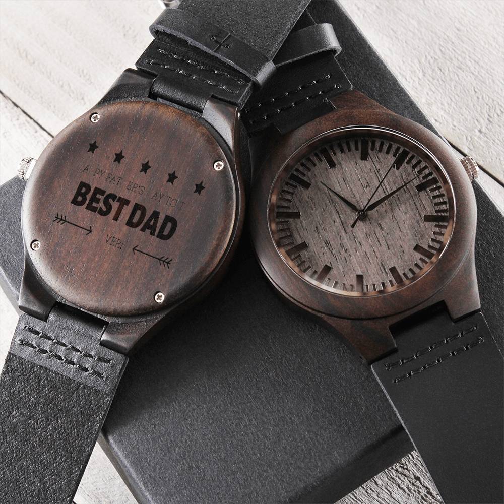 Best Dad Watch Watch For Father Engraved Watch For Dad Best Gift From Son To Dad Father Gift Ideas From Son Fathers Da Engraved Wooden Watch