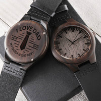 Best Men's Luxury Watches For Dad - Men's Watch Gifts For Dad Watch For Dad Fire Fighter Gift Dad Gift For Father Men' Engraved Wooden Watch