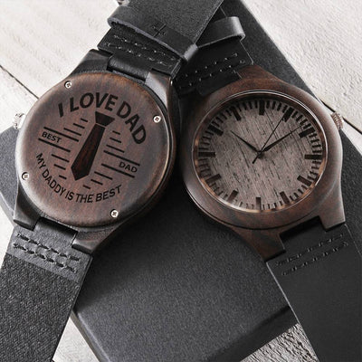 Best Men's Luxury Watches For Dad - Men's Watch Gifts For Dad Watch For Dad Fire Fighter Gift Dad Gift For Father Men' Engraved Wooden Watch