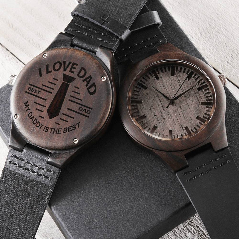 Best Men's Luxury Watches For Dad - Men's Watch Gifts For Dad Watch For Dad Fire Fighter Gift Dad Gift For Father Men' Engraved Wooden Watch