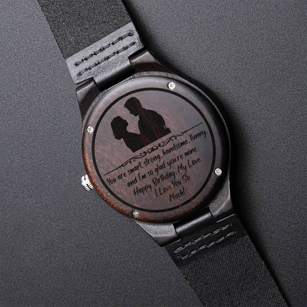 An Amazing Birthday Gift For Your Boyfriend - The Stunning Engraved Wooden Watch
