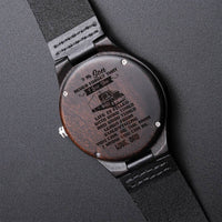 Never Forget I Love You Customized Gift For Son1 Engraved Wooden Watch