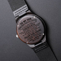 To My Son Wood Watch - As You Grow Older Son Gift From Mom Dad Christmas Graduation Birthday Gift For Son Engraved Wooden Watch