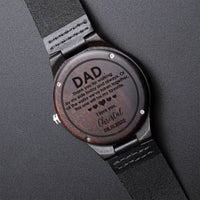 Personalized For Father Of Bride Dad Gifts From Bride Custom Watch Wedding Gift For Dad From Dau Engraved Wooden Watch