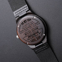 Gift For Son From Dad Mom For Son Son Birthday Gift Unique Grown Up Son Engraved Wooden Watch