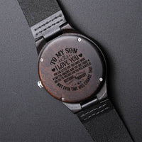 Gift For Dad From Son Watch Gift For Dad From Son Watch - Engraved Watches Gift For Him Gift For Dad Idea Anniversary 1 Engraved Wooden Watch