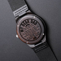 Gift For Dad3 Engraved Wooden Watch